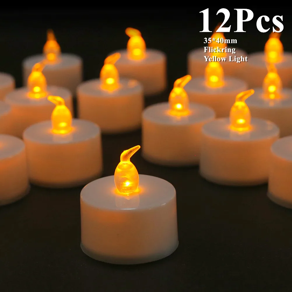 Flameless LED Candle Set with Flickering Flame Effect
