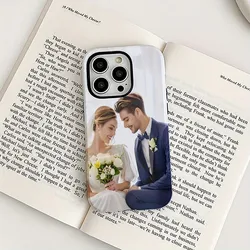 Glossy Film Sturdy Double Layer Custom Design Phone Case - iPhone 12 Mini (WHITE)