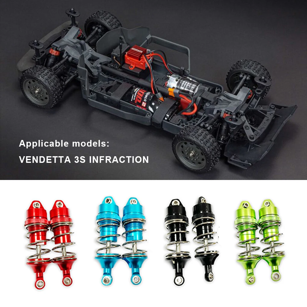 

Front And Rear Shock Absorber For ARRMA 1 8 RC VENDETTA 3S INFRACTION Ultimate Shock Absorption Red