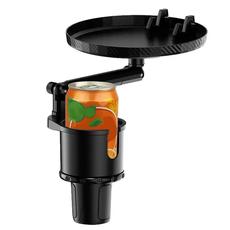 

Cup Holder Table For Car Adjustable Car Drink Holders Food Tray 1 For 3 Drink Holder Adapter With Solid Base And 360 Rotating