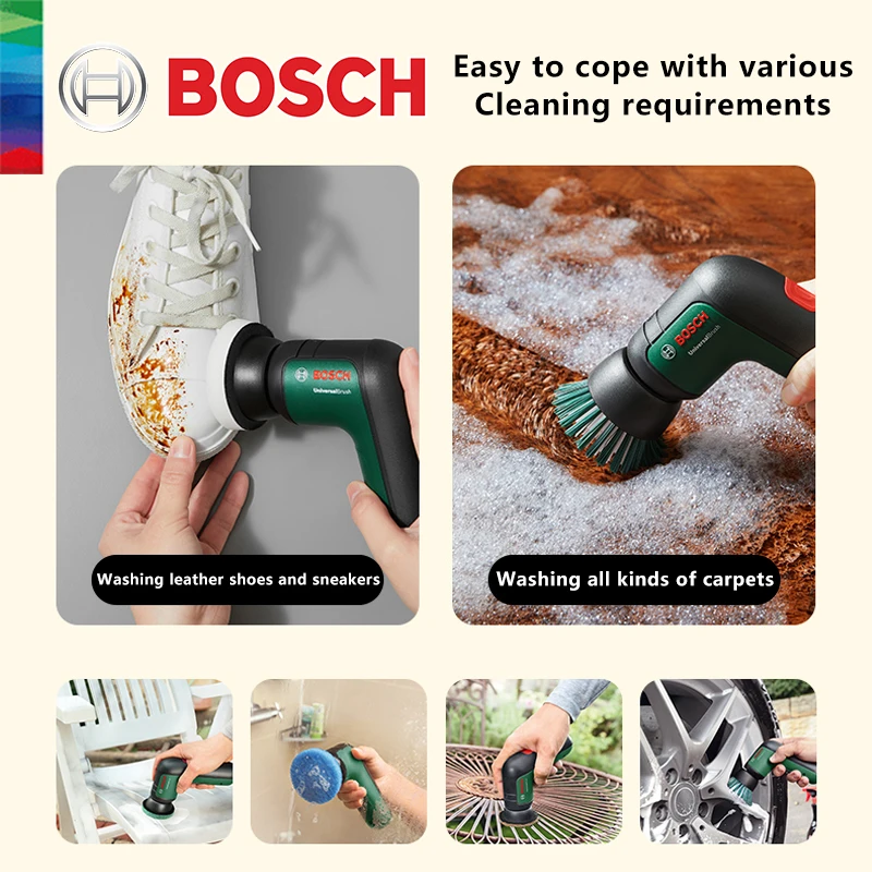 Bosch – brosse de nettoyage électrique sans fil 3.6 V, universel