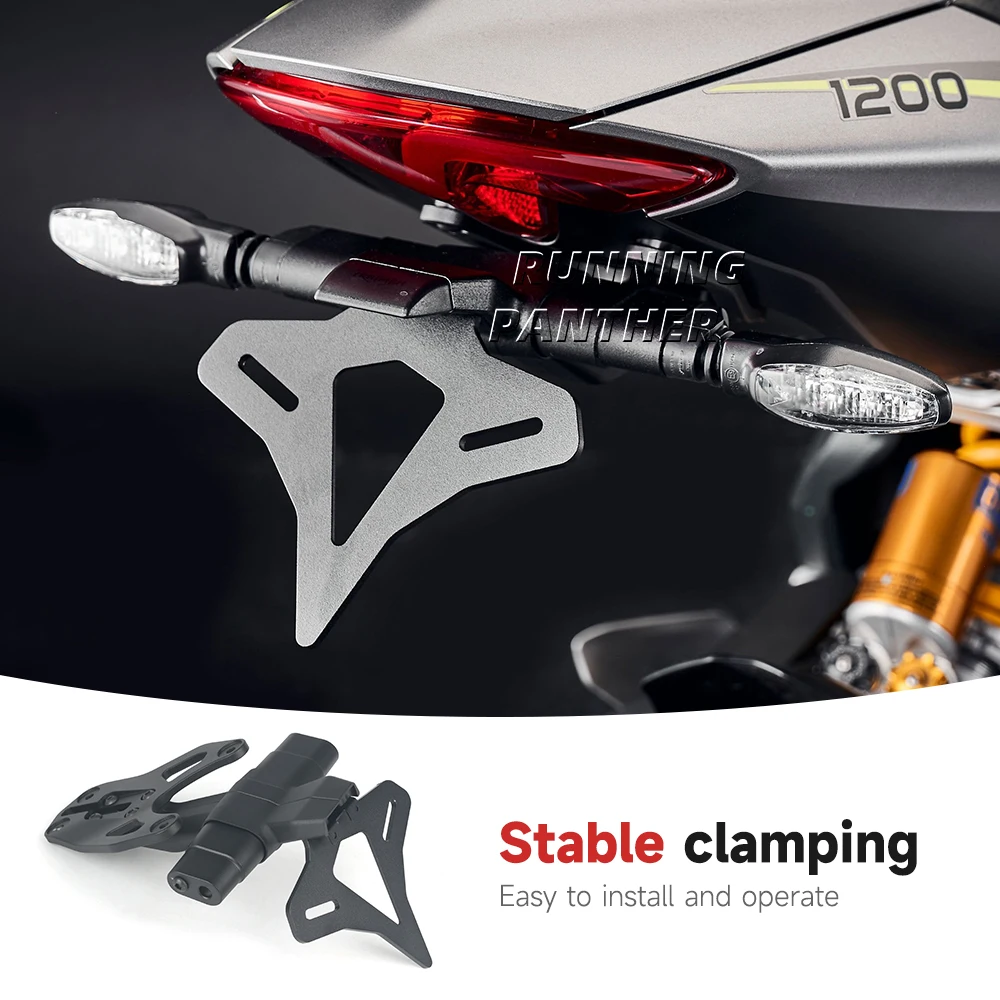 오토바이 후면 쇼트 테일 주식, 깔끔한 번호판 거치대 테일스톡 브래킷, 스피드 트리플 1200RS 1200RR 1200 RS RR 2021-2024