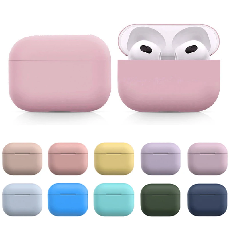 

Soft Silicone Case For Apple Airpods 3 Cover Protective Earphone Case Headphones Cases Protective For Apple AirPods 3 Case Cover