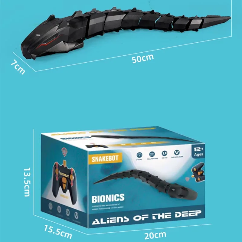 RC Boa Constrictor Swimming In Water Remote Control Snake Electronic Animal Funny Fish Electric Swimming Pool Toy For Kids Gift 3