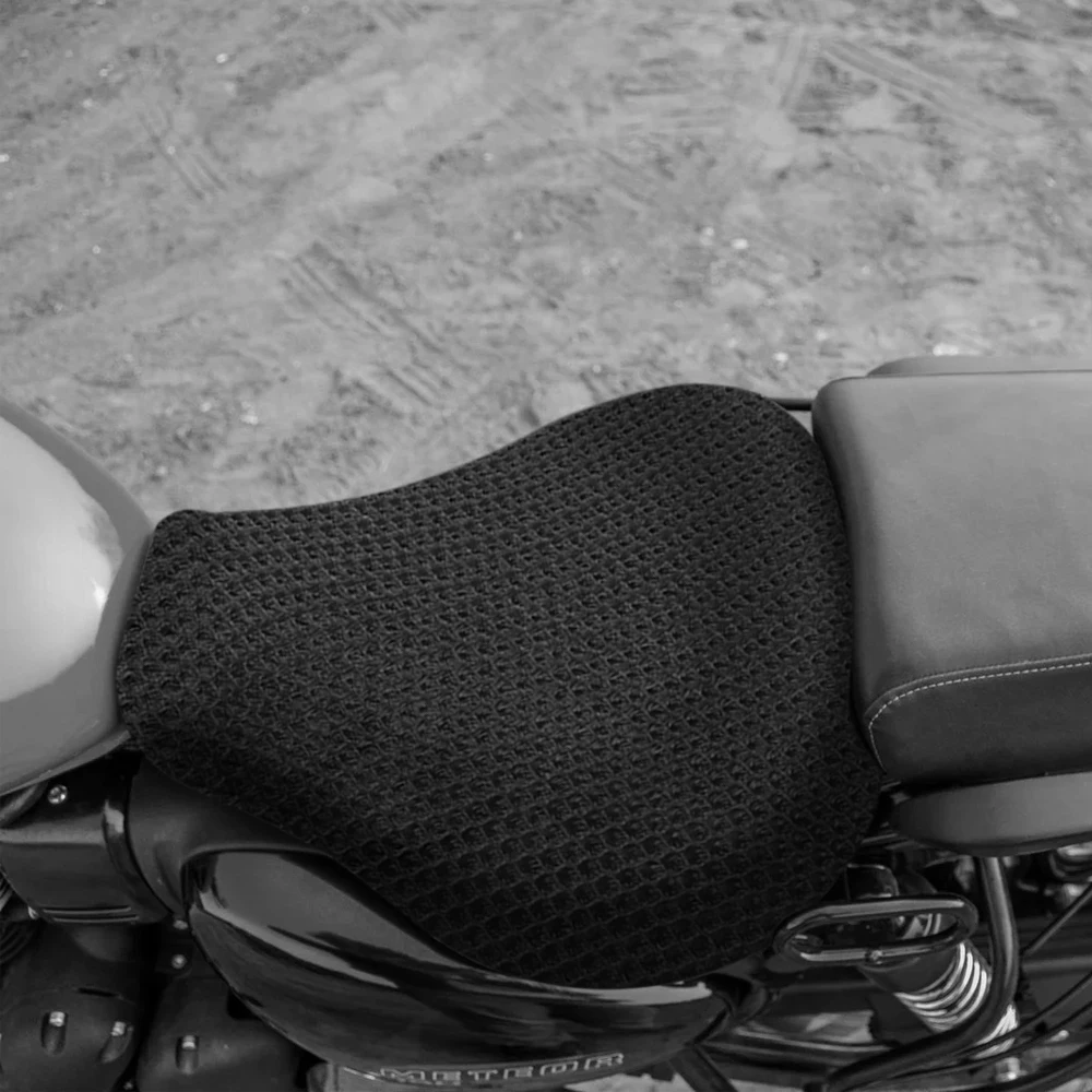 Meteor 350 액세서리 Royal Enfield Meteor350 2020-2023 용 오토바이 시트 커버 3D 허니컴 메쉬 쿠션 방수 나일론