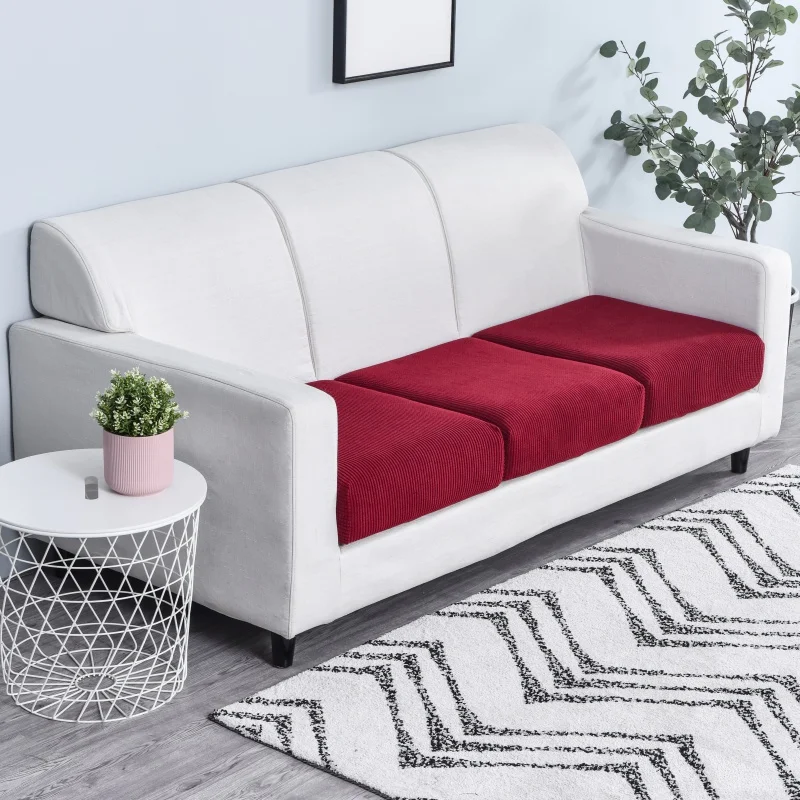 Solid Color Thicken Elastic Sofa Cover Living Room Protector Kids Slipcover Couch Cover Seat Cushion Washable Removable 3