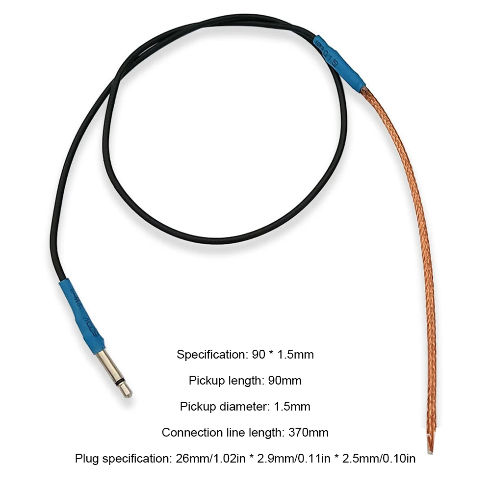 Guitar Saddle Piezo Bridge Pickup Soft Strip Professional Guitar Pickup Sticks Soft Strip with Plug Guitar Parts Accessories