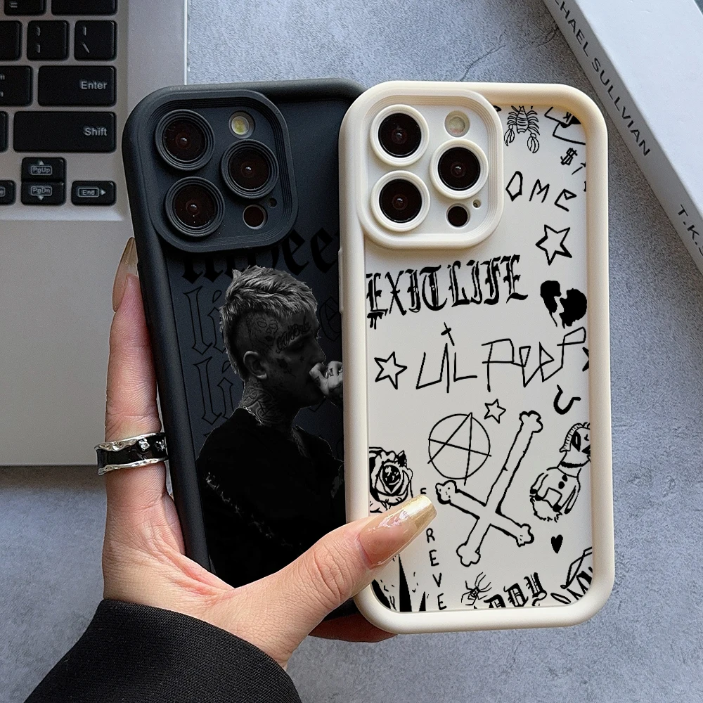 Lil Peep Hellboy Themed Phone Case - Artistic Ladder Design Cover
