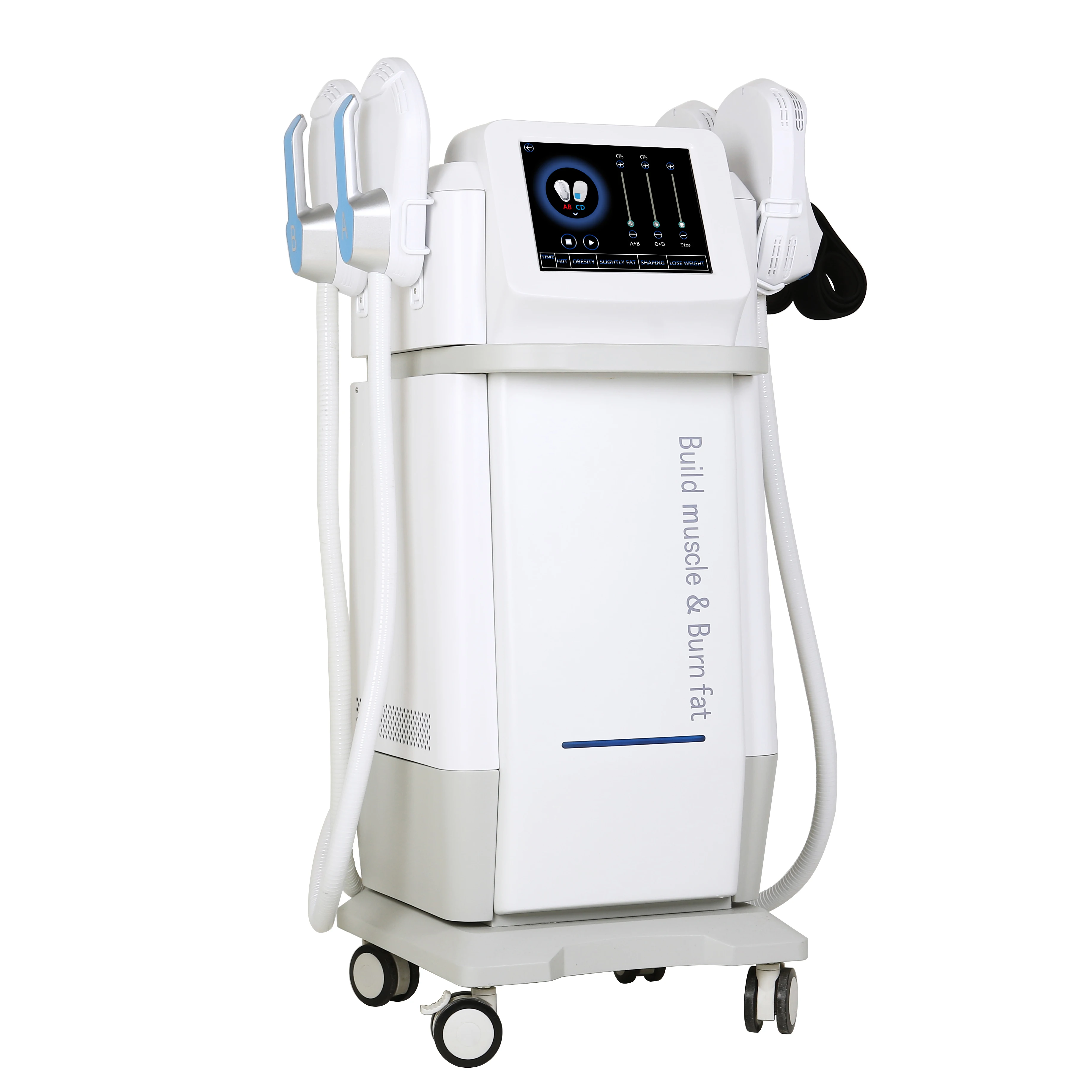 

4-in-1 Handle RF Muscle Shaping Fat Burn fat BUILD MUSCLE EMSZERO MACHINE new air cooling system output power 5000W