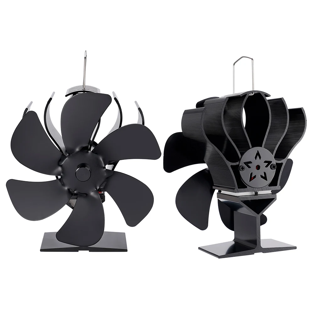 6 Blades Heat Powered Stove Fan No Battery or Electricity Fireplace Fan  Required Log Wood Burner Eco Quiet Fan Home Heatern Fan - AliExpress