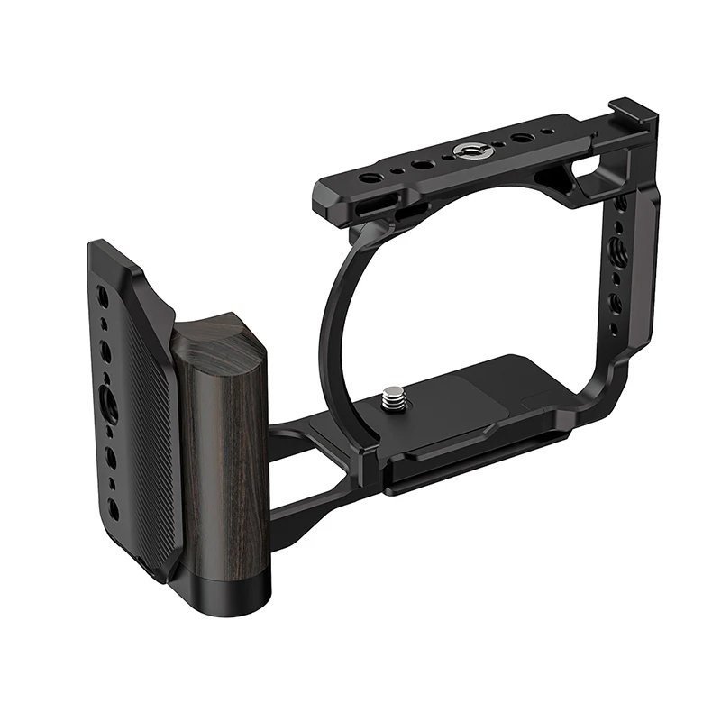 Für Nikon ZR ZR Kamera-Käfig Seitlicher Obergriff Videokamera-Halterung Schutzgehäuse Cold Shoe Halterung 3/8 1/4 Zoll Loch Mikrofonanschlüsse – Detail 26