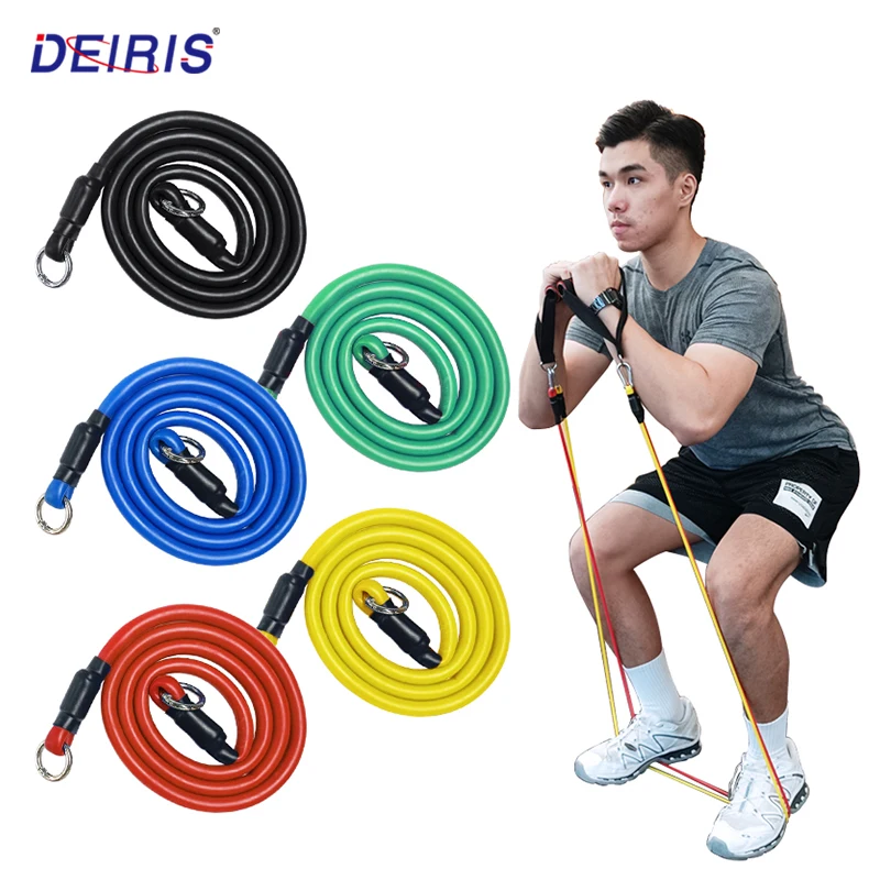 

Resistance Bands Set Exercise Bands with Door Anchor Legs Ankle Straps for Resistance Training Physical Therapy Home Workouts