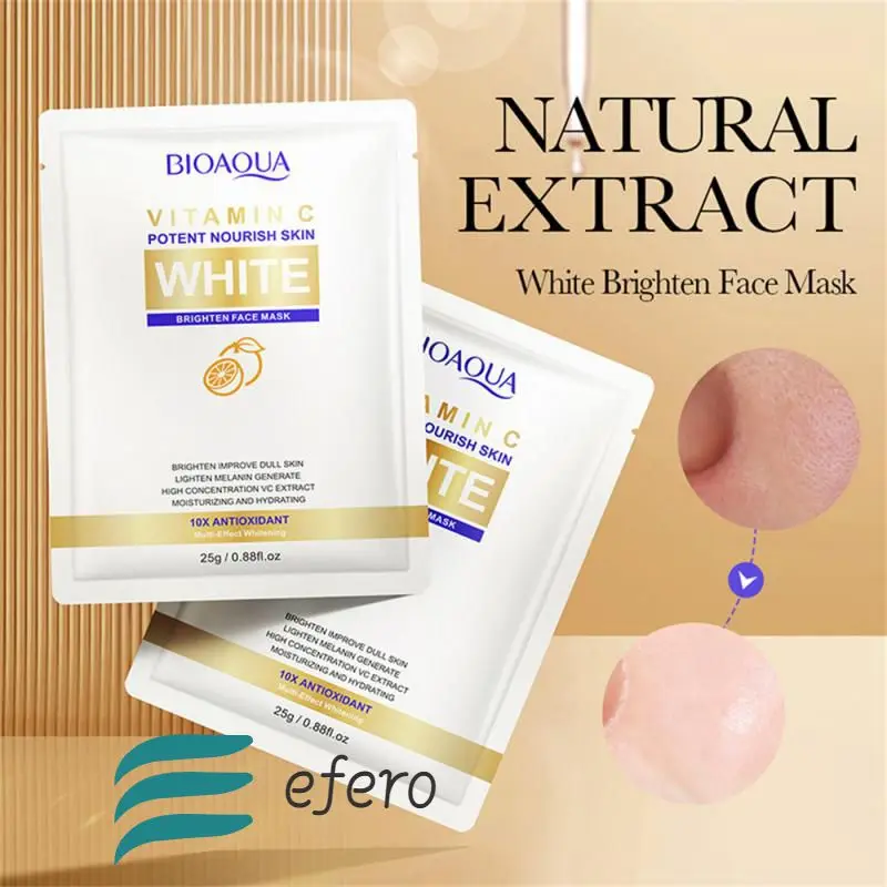 

Vitamin C Whitening Mask Hydrating Moisturising Brighten Skin Tone Mask Firming Skin Fade Fine Lines Skin Care Products Cosmetic