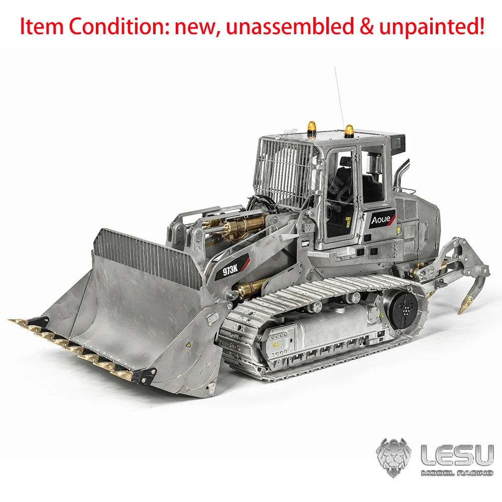 New LESU C973K RC Loader Kits 1/14 Hydraulic Metal Heavy Machine Vehicles Radio Control Car Model with Brushless Motor ESC Toy 2