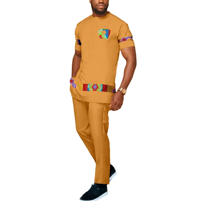 Ebuka Short Sleeve Dashiki Outfit - Image 5