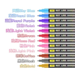 TOUCHFIVE – marqueurs artistiques à base d'alcool, 12/24 couleurs assorties, stylo brosse pour croquis, marqueurs à base d'alcool, stylos de dessin Manga à double tête, fournitures artistiques 