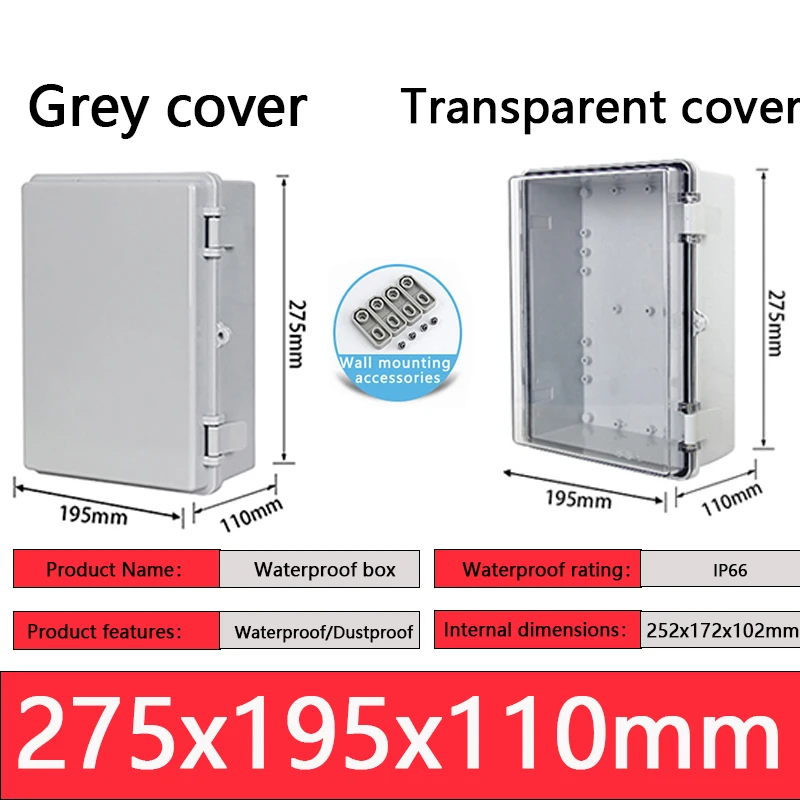 Outdoor Waterproof ABS Plastic Junction Box with Ear Tabs