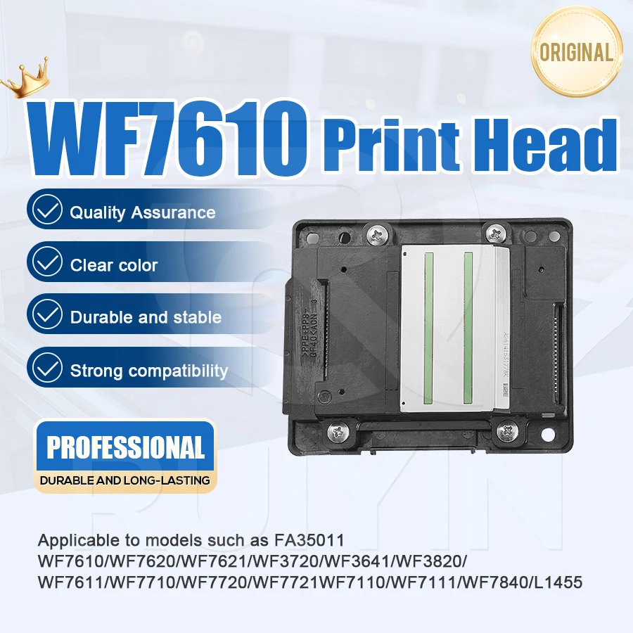 Epson WF-7610 프린트 헤드 WF7611 WF7620 WF7710 WF7720 WF7110 WF7210 L1455 프린터와 호환 가능 고품질 교체품