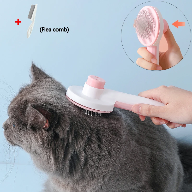 

Cat Brush Pet Flea Comb Hair Removes Dog Hair Comb for Cat Dog Grooming Hair Cleaner Cleaning Beauty Slicker Brush Pet Supplies