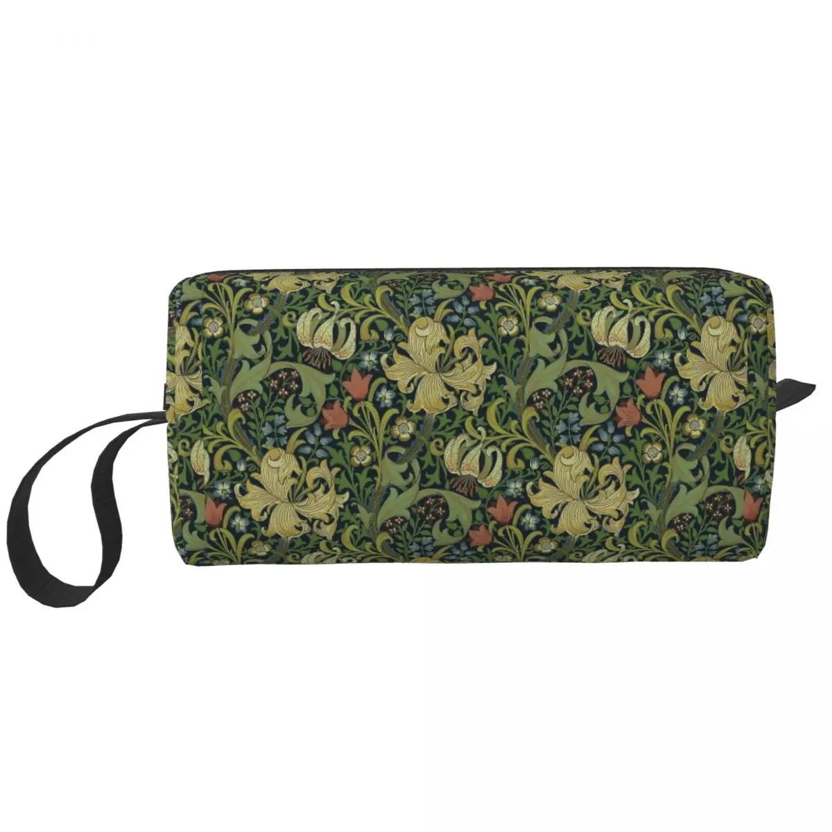 

William Morris Large Makeup Bag Beauty Pouch Travel Cosmetic Bags Floral Vintage Victorian Flowers Portable Toiletry Bag for