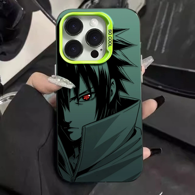Naruto Anime-Themed Black & White Protective Phone Case