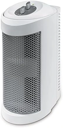 

True HEPA Allergen Remover Mini Air Purifier with Optional Ionizer | Small Space Air Purifier, White (HAP706-NU-1) Ozone genrat