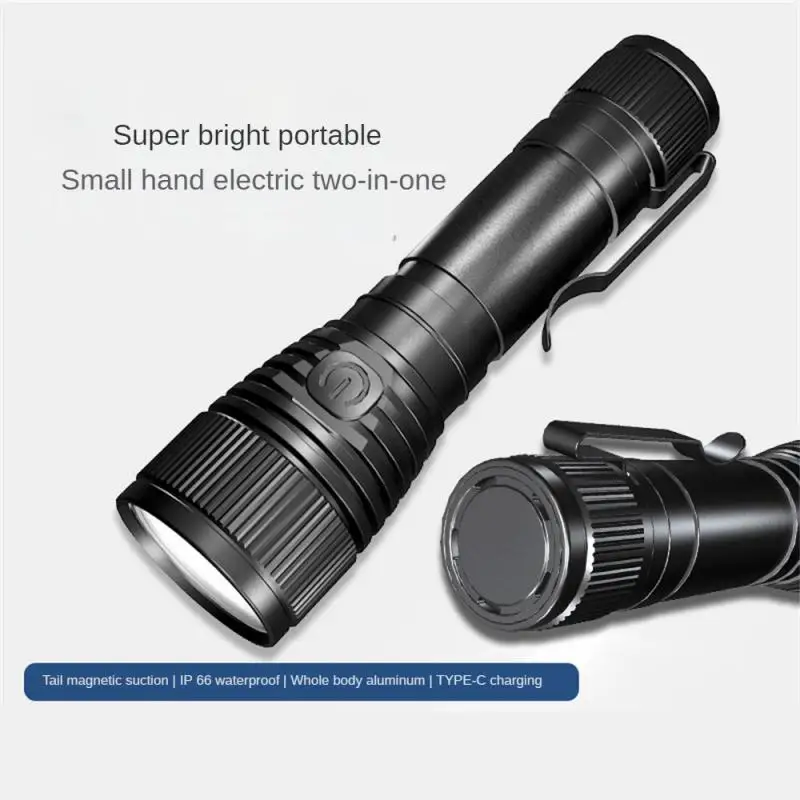 

Powerful LED Flashlight Aluminum Alloy Portable Torch USB ReChargeable Outdoor Camping Tactical Flash Light Waterproof