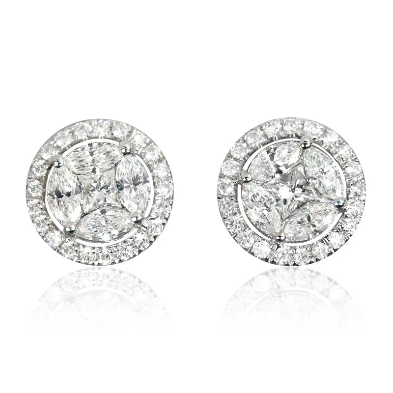 Hip Hop Female Earrings size comparison