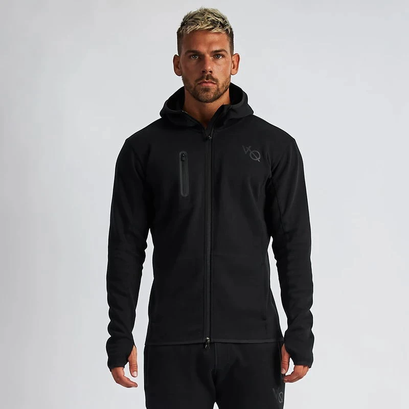 

Men's Hoodie Jogger Gym Sports Fitness Running Training Clothes Cotton Zipper Jacket Leisure Fashion Trend Sportswear Coat
