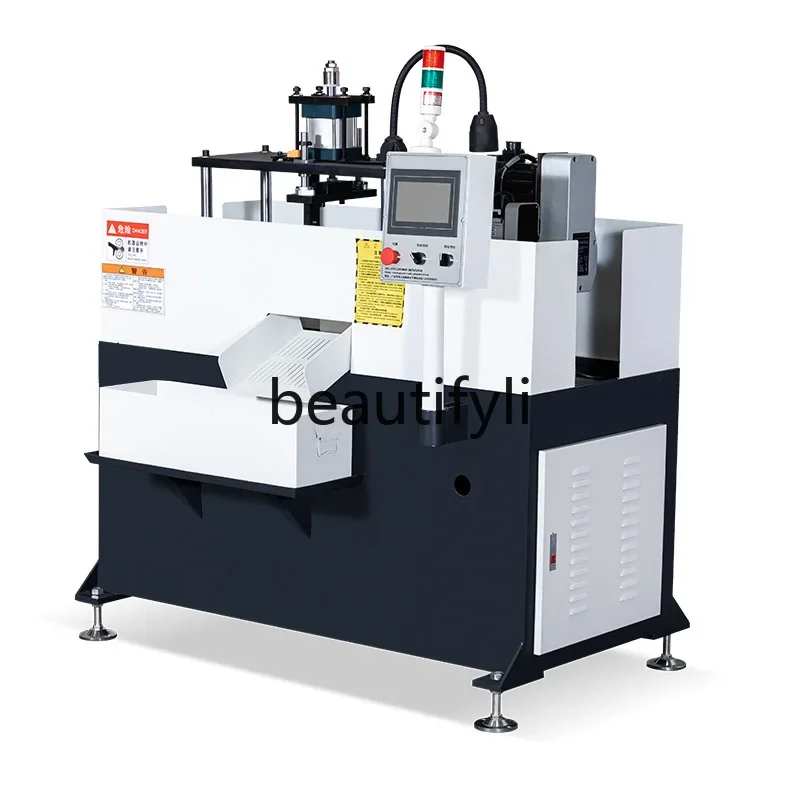 Single head long workpiece high-speed servo automatic drilling, tapping, tapping, punching, reaming and chamfering machine