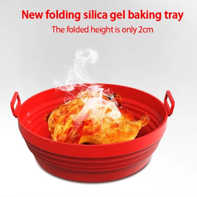 Air Frying Pan Silica Gel Baking Pan High Temperature Resistant