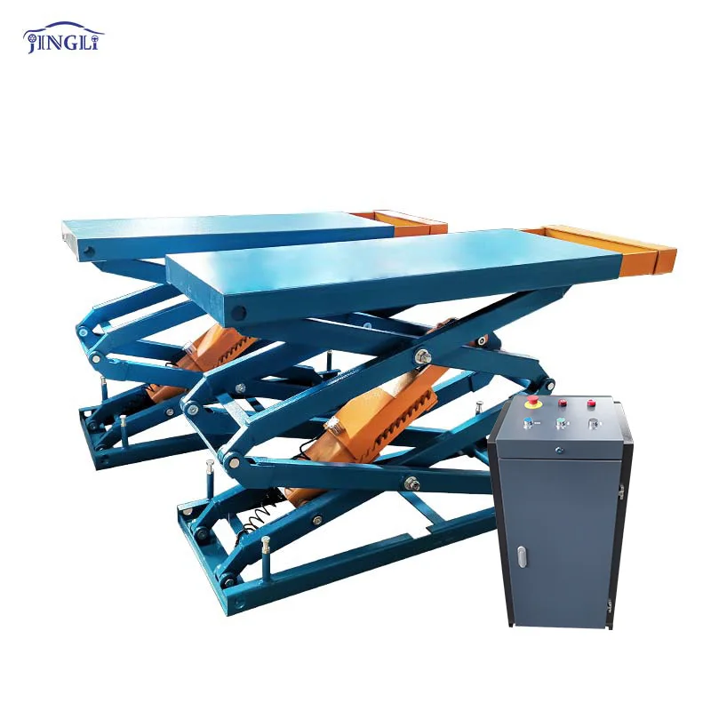 Car Elevator Hydraulic Garage Car Lift In Ground Hydraulic Scissor Car