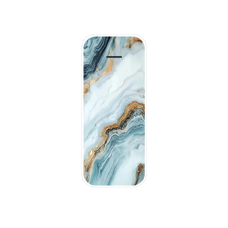 Luxury Marble Painted Clear Silicone Case - Soft Protective Cover