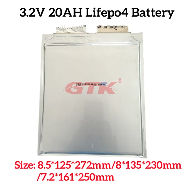 Gtk New Cells 3.2v 20ah Lifepo4 Pouch Cell High Drain 2c Lipo Battery For  12v 24v 48v Ebike Power Bank Tool Golf Kits Energy - Rechargeable Batteries  - AliExpress