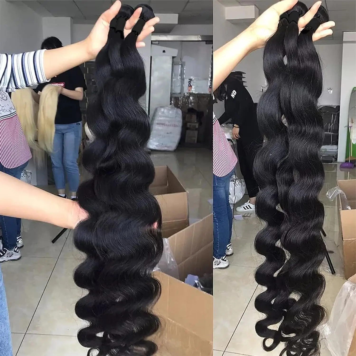 2x6 Lace Closure With Bundles Body Wave Human Hair 3/4 Weave Bundles With Closures Brazilian Hair Extensions For Women Human Hair Extensions Human Hair Closure Human Hair Lace Product