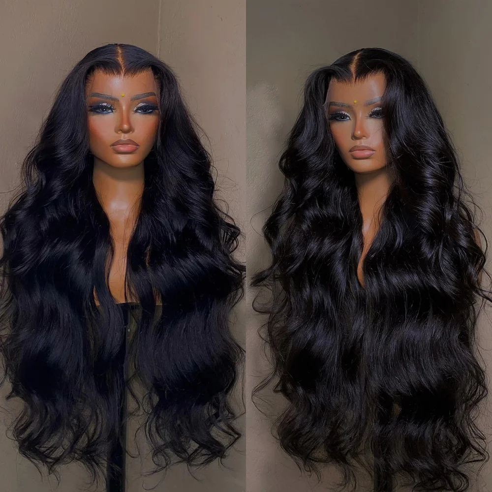 

13x4 HD Lace Frontal Wig 180% High Density Silk Body Wave HD Lace Wig Pre plucked Human Hair Wigs for Women
