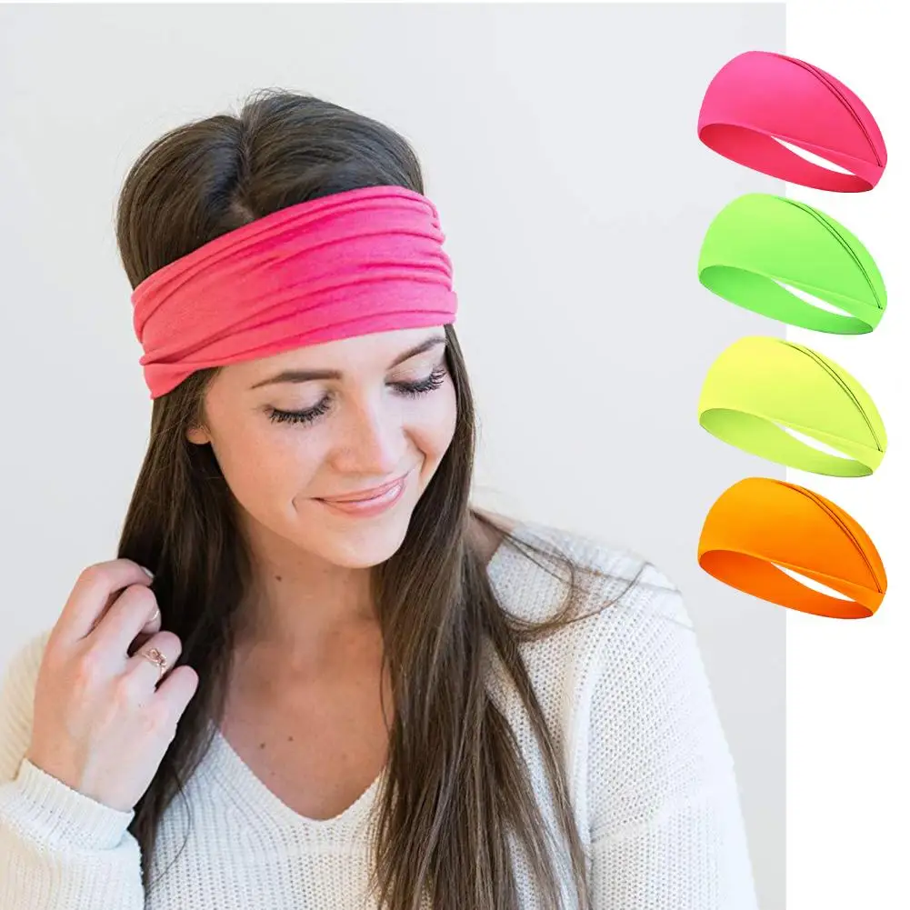 

22cm Sweatbands Stay Dry Fitness Yoga Running Workouts Sports Headband Super Sweatband Soft Squash Hairbands Cycling Accessories