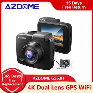 AZDOME GS63H WiFi Dual Lens Built in GPS FHD 1080P Front +VGA Rear
