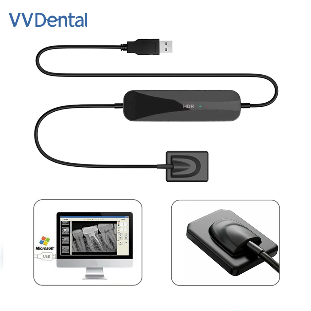 

VVDental Dental Sensor X-Ray Radiovisiograph High-Frequency Rx Digital Intraoral Digital System HD Image Dental Equipment