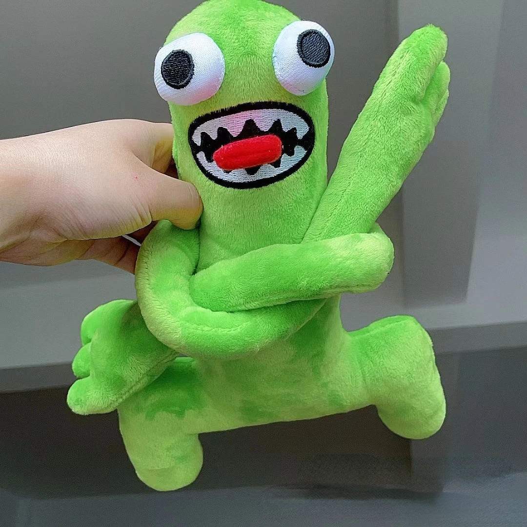 58cm24cm Green Rainbow Friends Plush Toy Cartoon Game Character Doll Kawaii  Green Monster Soft Stuffed Animal Toy For Kids Fans