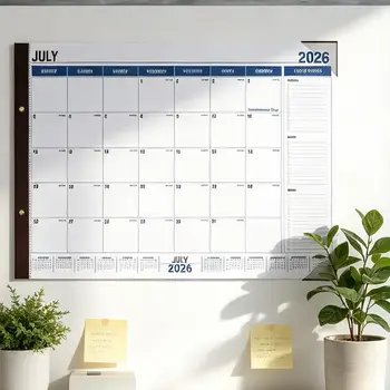 Grande Calendario 2026-2027, Agenda Giornaliera, Settimanale e Mensile, Pianificatore a 18 Mesi, Grande Calendario da Scrivania per Casa, Ufficio, Aula e Riunioni
