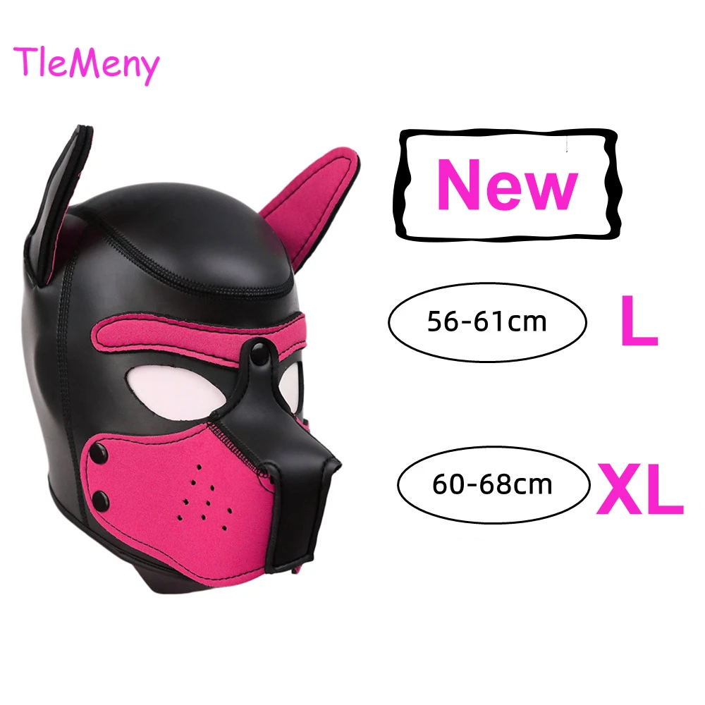 XL Brand New Puppy Cosplay Full Head Hood Mask with Ears