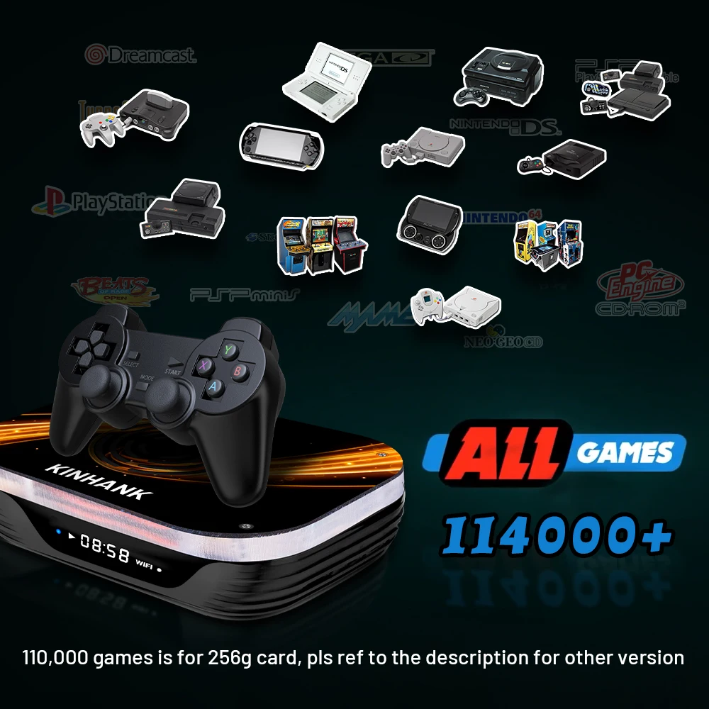 Retro Gaming Konsole Mit 114000 + Spiele Video Spiel Player Super Konsole  X3 Plus Mit Zwei Joystick Arcade Spiel Box für PSP/PS1/DC| | - AliExpress