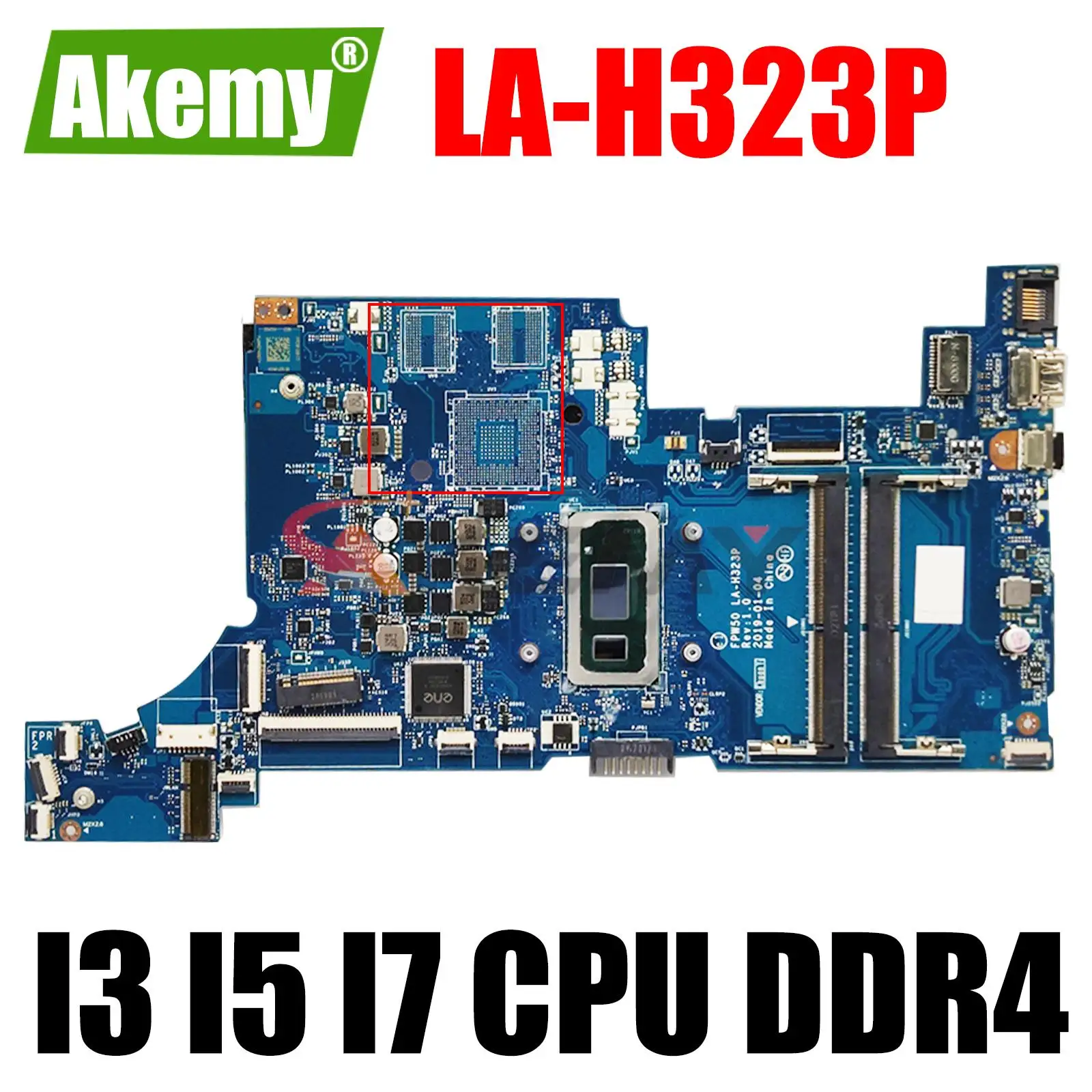 

For HP 15-DW 15-DW0037WM 15S-DU Laptop motherboard Mainboard with I3 I5 I7 CPU CPU LA-H323P Motherboard DDR4 UMA/DIS