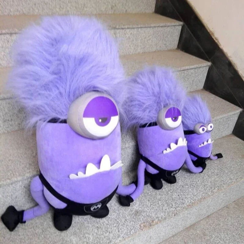 광기 보라색 봉제 인형 비열한 나 같은 Oaragraph 재미 인형 장난감 어린이 어린이 Peluche 선물 Gru의 미니언 플러시