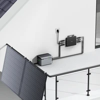 Kit de système de stockage solaire pour balcon 1024Wh avec micro-onduleur 800W, concentrateur PV MPPT 1600W, système de stockage de batterie Plug & Play Balkonkraftwerk 6