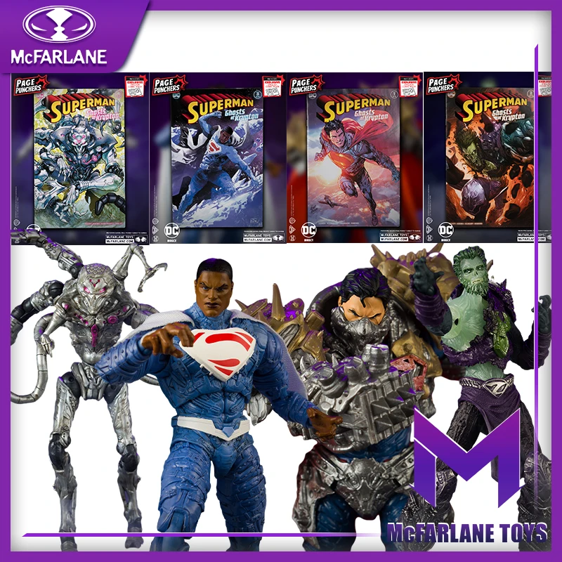 Mcfarlane Toys Superman: Ghost Of Krypton Comic In 4 Parti, Brainiac Earth-2 Superman Ghost Of Zod Superman, Dc Multiverse, 7 Pollici