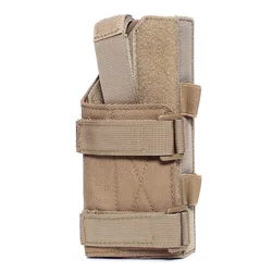 Universal Tactical Drop Leg Pistol Holster with Adjustable Molle Platform (Gun Holster Tan)