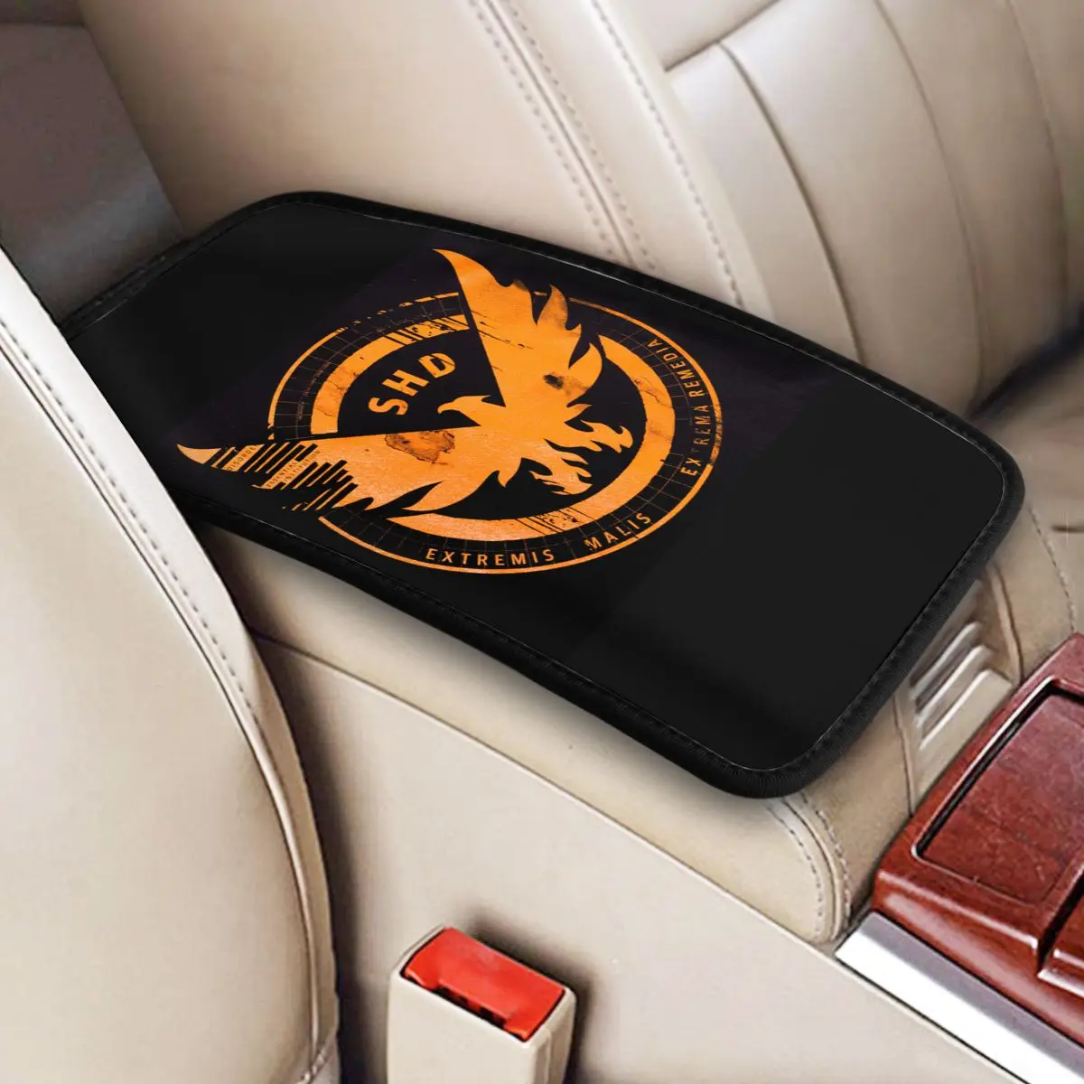 Copertura Della Console Centrale Pad The Division 2 Shd Tappetino Per Bracciolo Dell'Auto Tappetino Universale Per Interni Auto