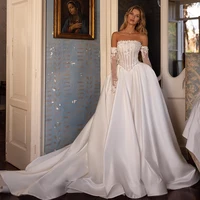 Eightree Elegant 2025 A-Line Wedding Dresses Strapless Appliques Lace Bridal Gowns Wedding Gowns Vestidos De Novia Customized 1
